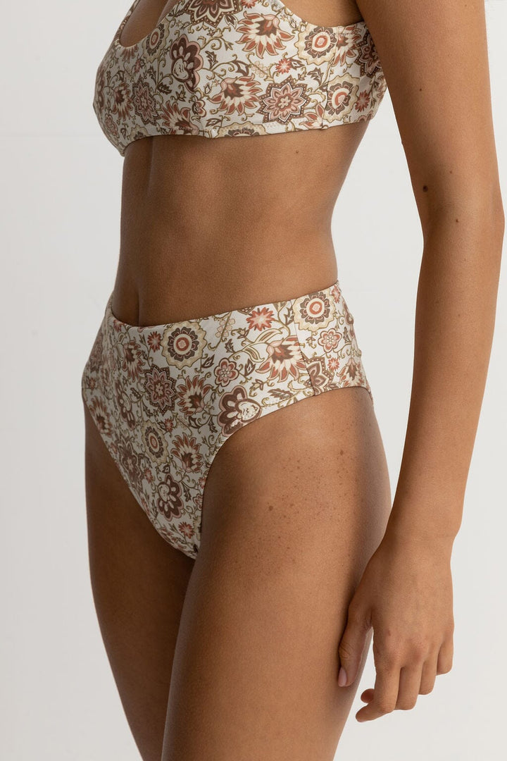 Rhythm Raya Paisley Hi Waist Crop Bikini 