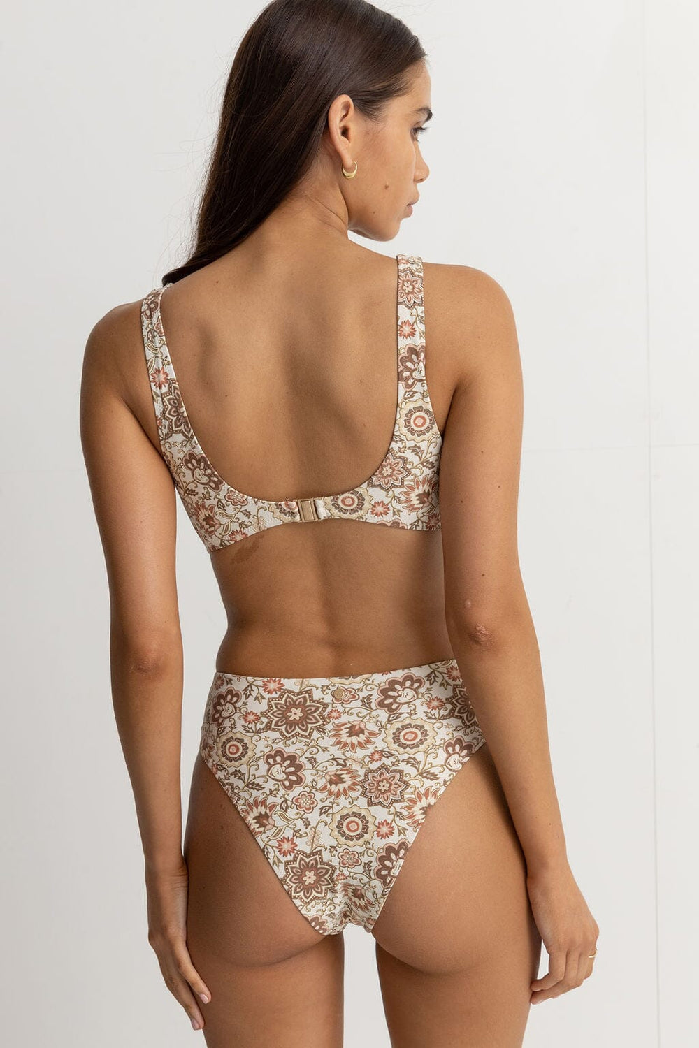 Rhythm Raya Paisley Hi Waist Crop Bikini 