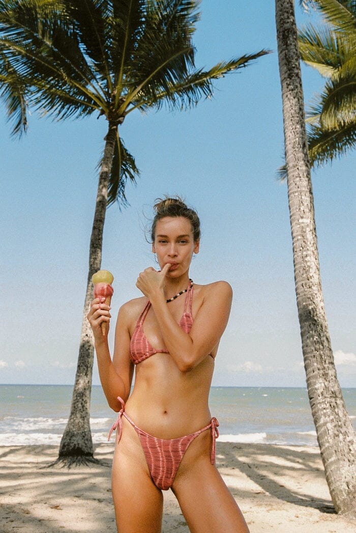 Rhythm Sahara Tie Dye Tie Up Bikini 