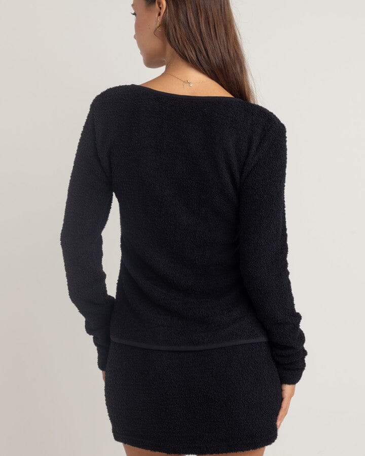 Rhythm Sofia Boucle Tie Front Top 