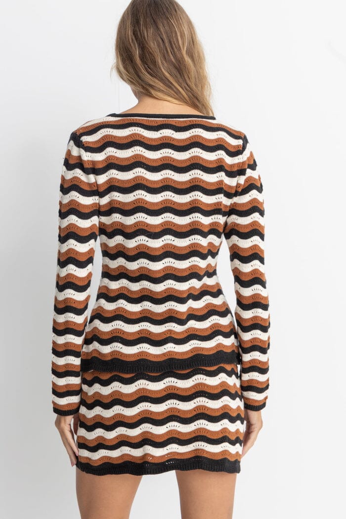 Rhythm Venice Knit Tie Front Top 