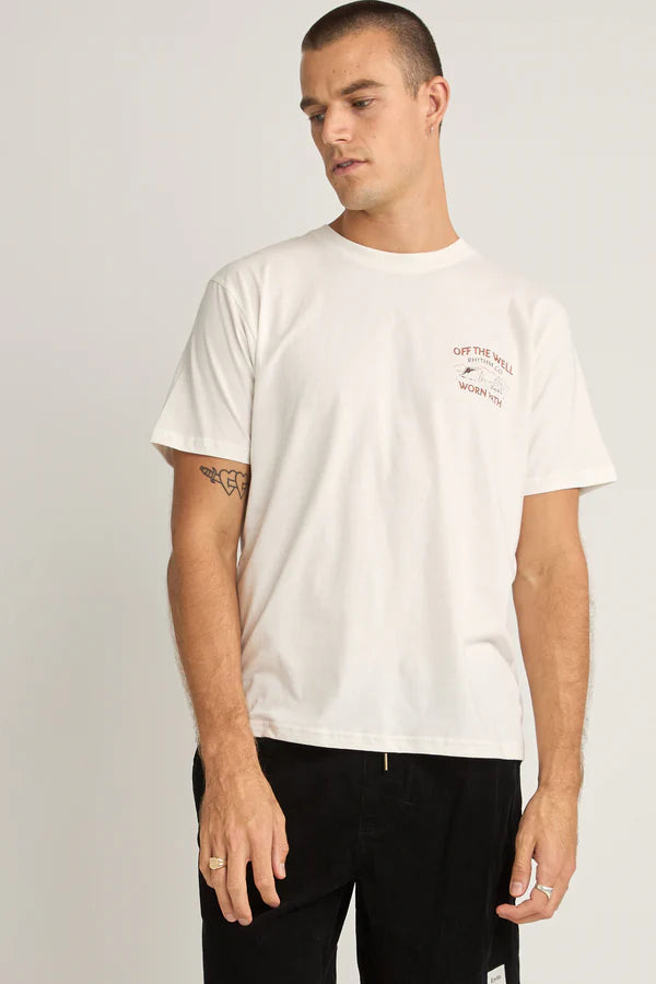 Rhythm Wilderness T-Shirt Vintage White S 
