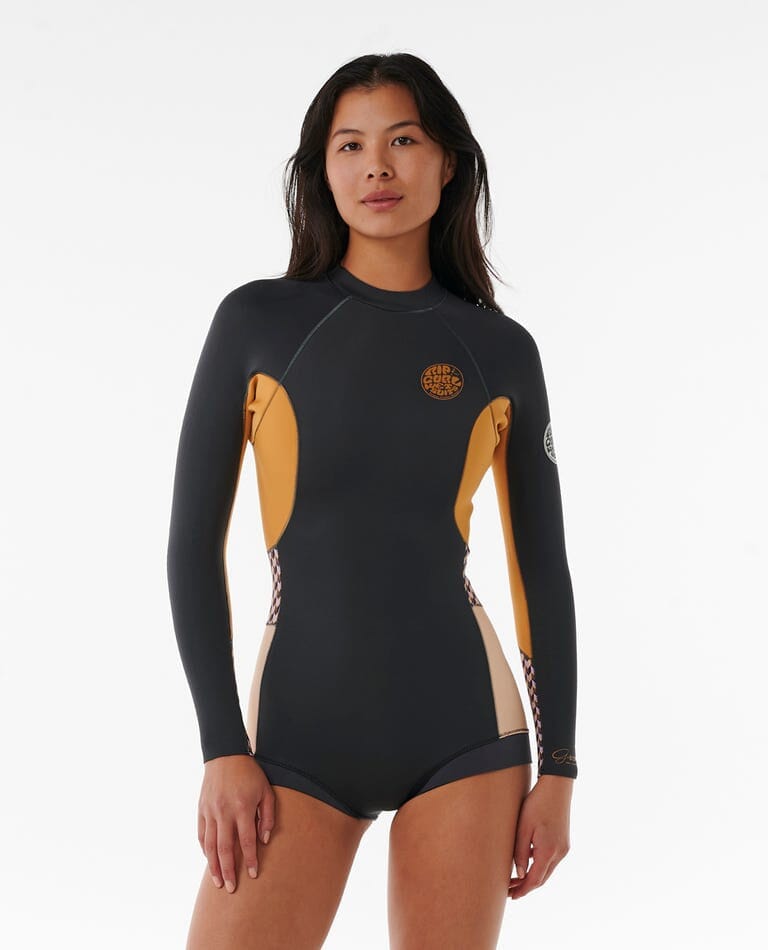 Rip Curl G-Bomb 1.5mm Long Sleeve Back Zip Boyleg Springsuit 