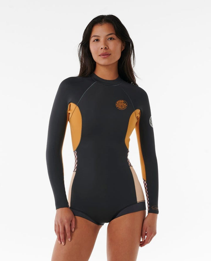 Rip Curl G-Bomb 1.5mm Long Sleeve Back Zip Boyleg Springsuit 