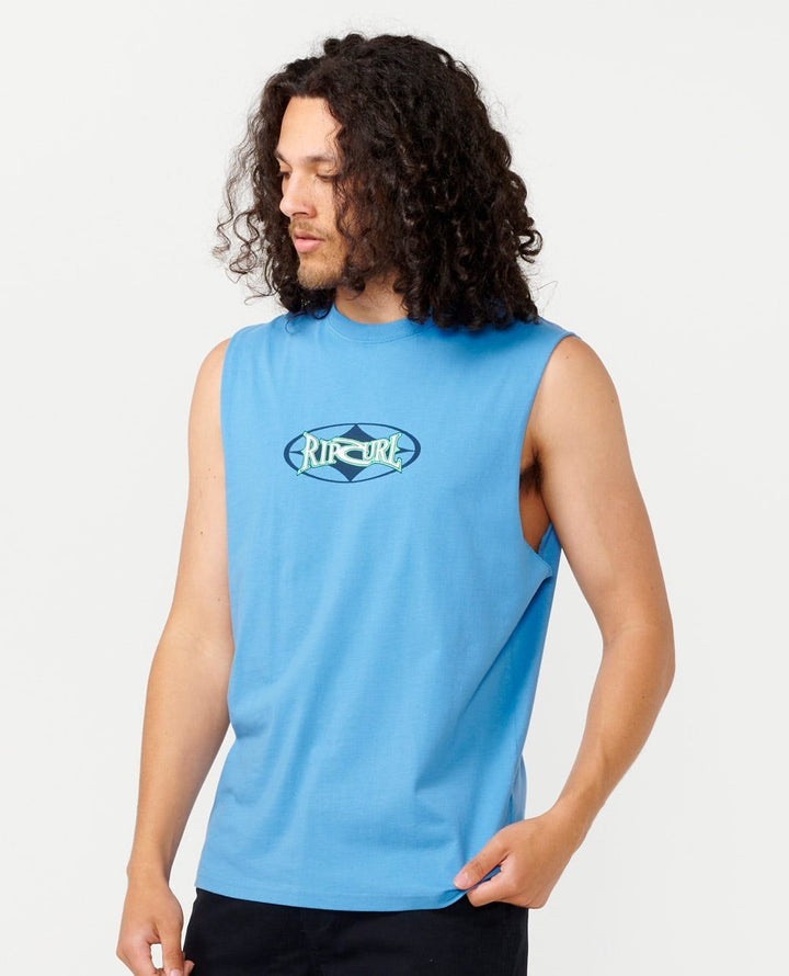 Rip Curl Heritage Oval Muscle Tank Cobalt S 