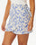 Rip Curl Holiday Tropics Mini Skirt Mid Blue XS 