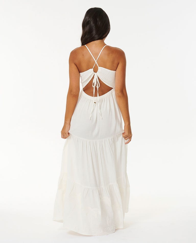 Rip Curl Pacific Dreams Embroidered Midi Dress 