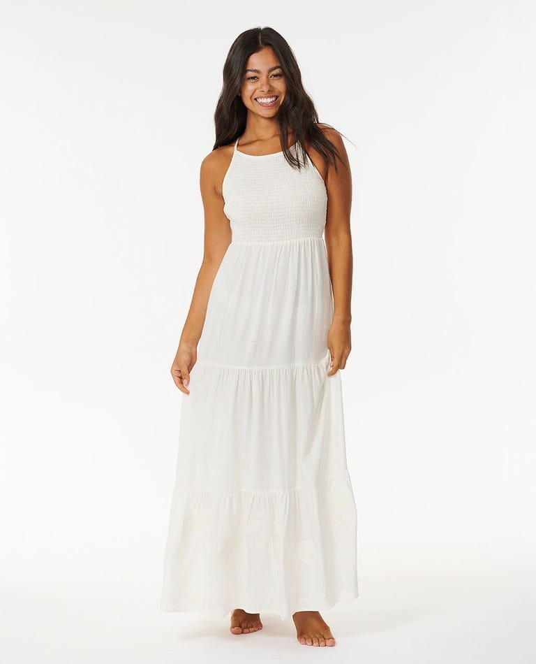 Rip Curl Pacific Dreams Embroidered Midi Dress 