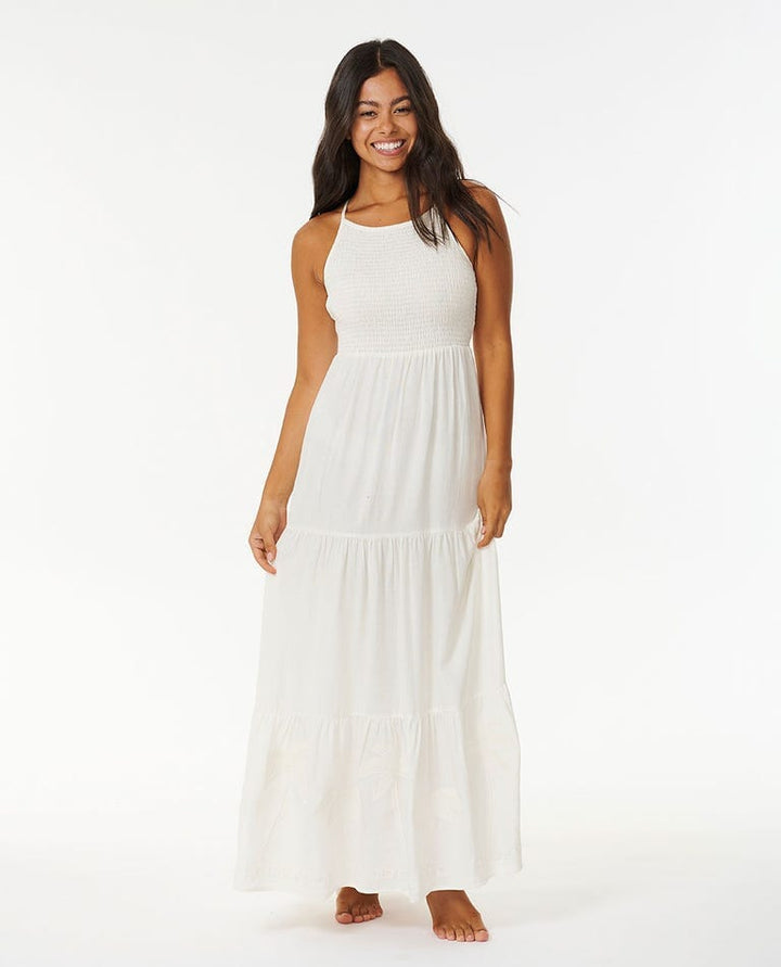 Rip Curl Pacific Dreams Embroidered Midi Dress 