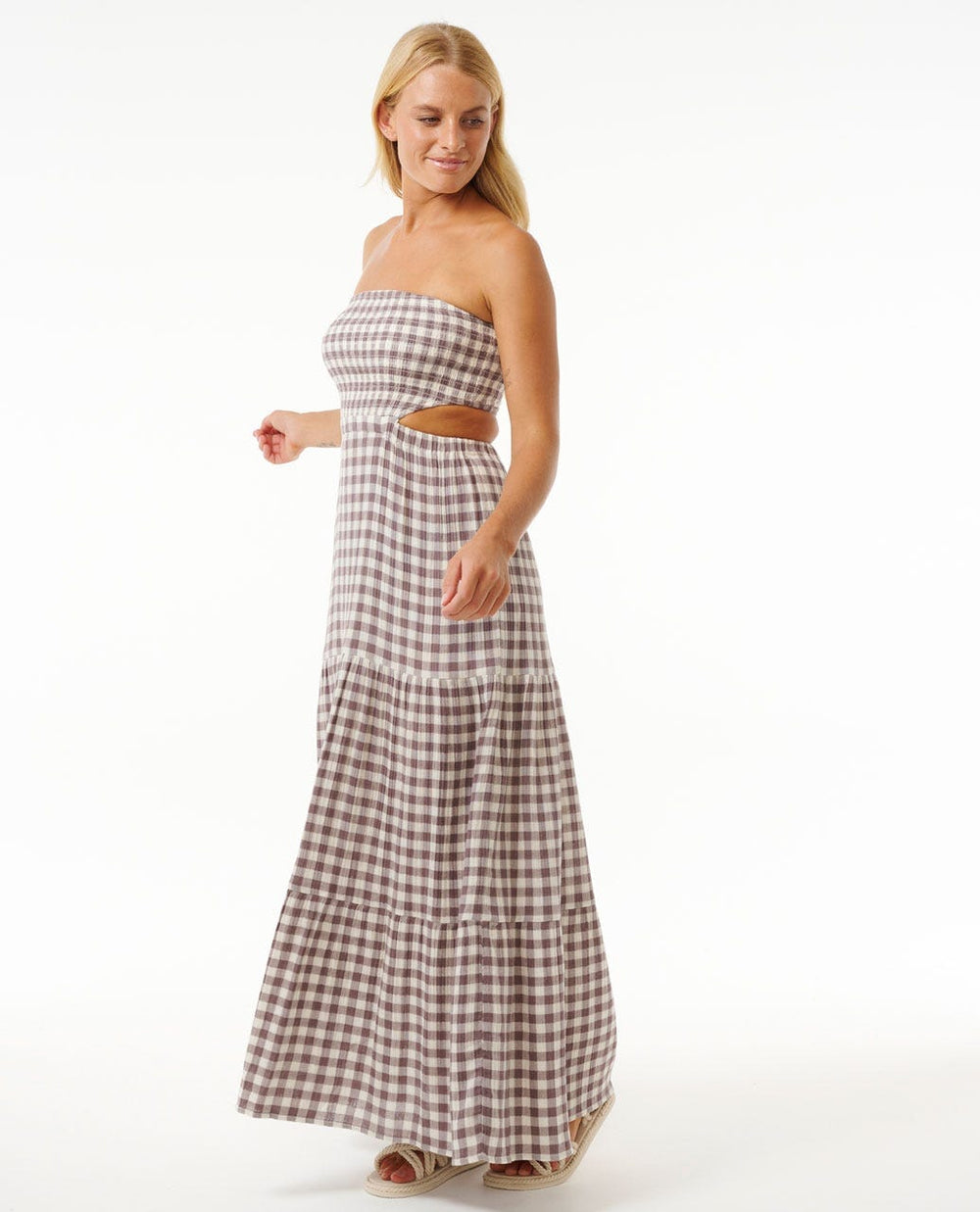 Rip Curl Premium Surf Check Maxi Dress 