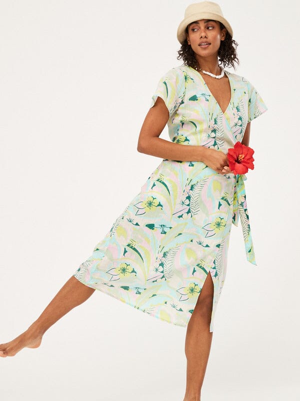 Roxy Indigo Sand Wrap Dress 