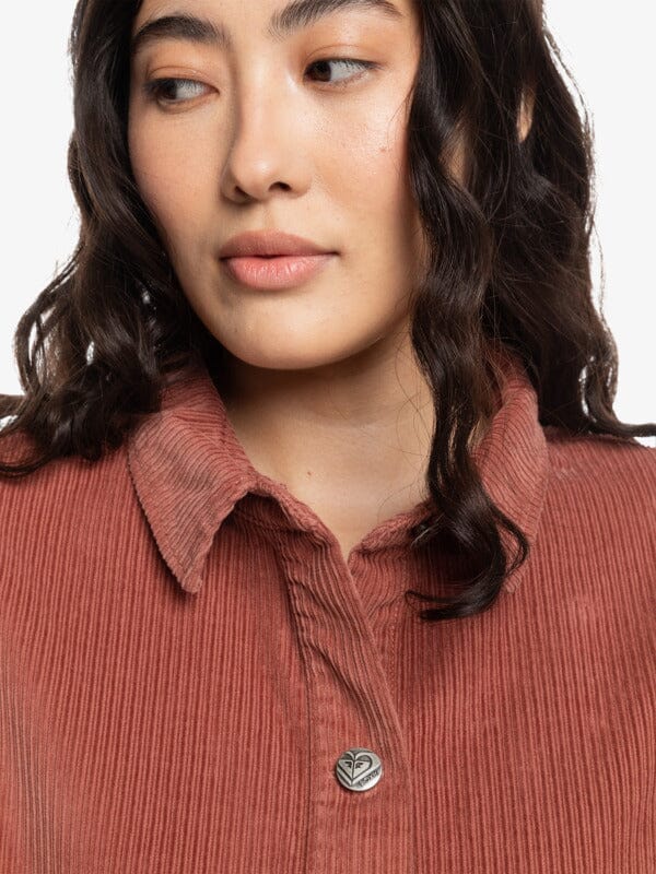 Roxy Kick Back Washed Cord Shirt 