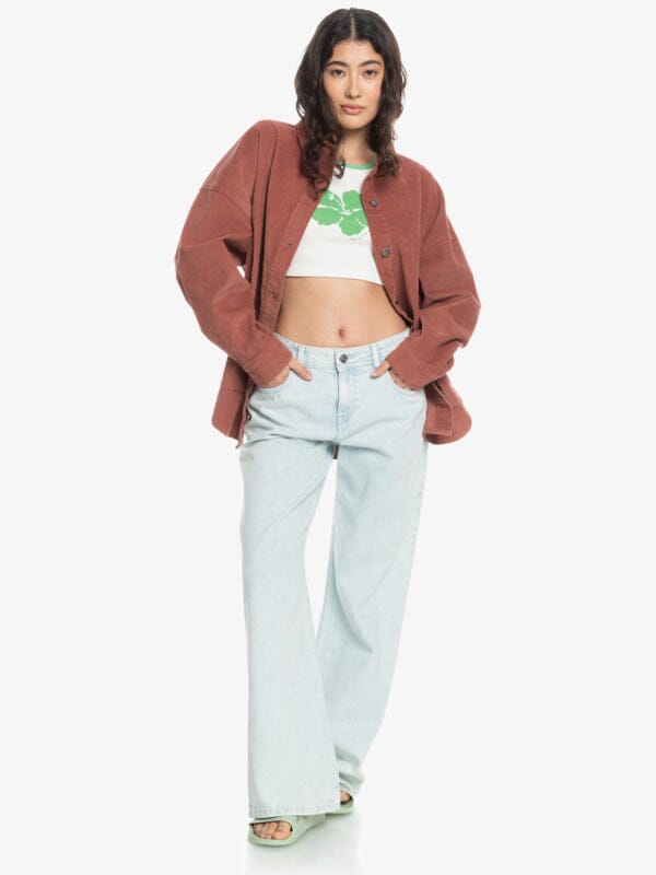 Roxy Kick Back Washed Cord Shirt 