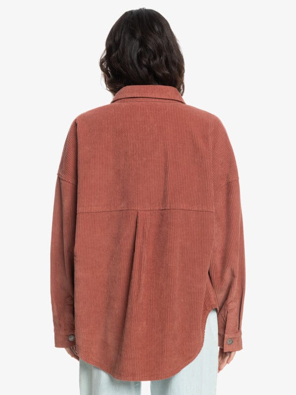 Roxy Kick Back Washed Cord Shirt 
