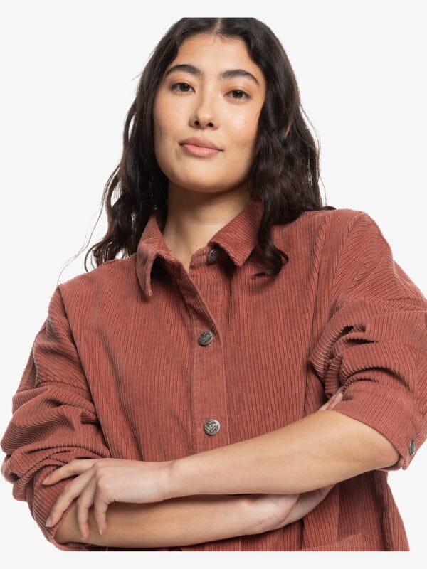 Roxy Kick Back Washed Cord Shirt 