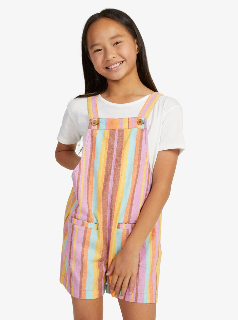 Roxy More Than I Can Say Youth Linen Playsuit 