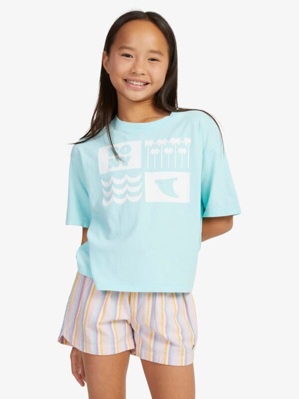 Roxy Sun For All Seasons A Youth T-Shirt Aruba Blue S / 8Y 