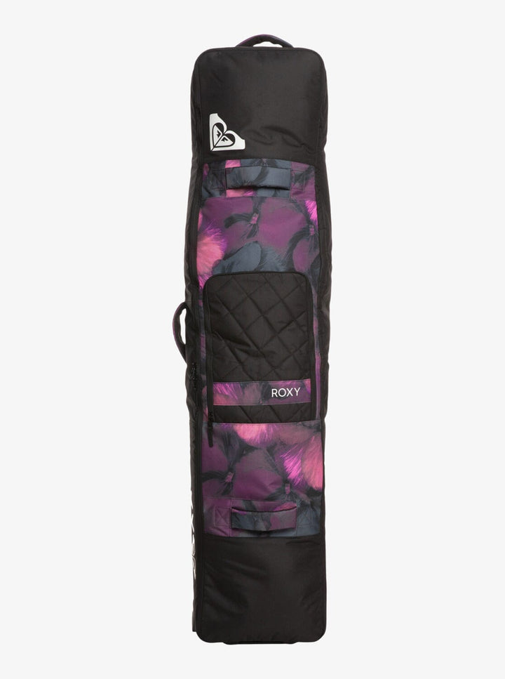 Roxy Vermont Wheelie Board Bag True Black Pansy Pansy 