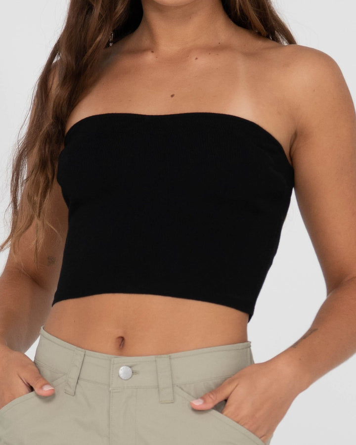 Rusty Amelia Strapless Knit Top 