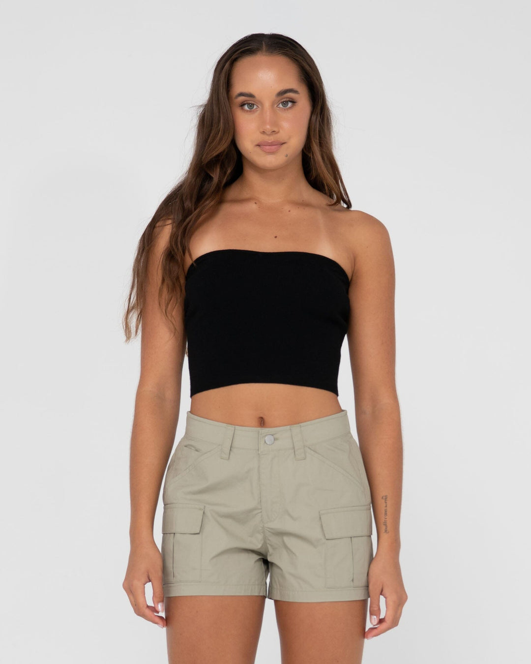 Rusty Amelia Strapless Knit Top 