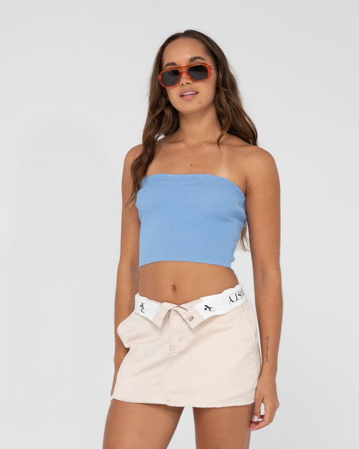 Rusty Amelia Strapless Knit Top 