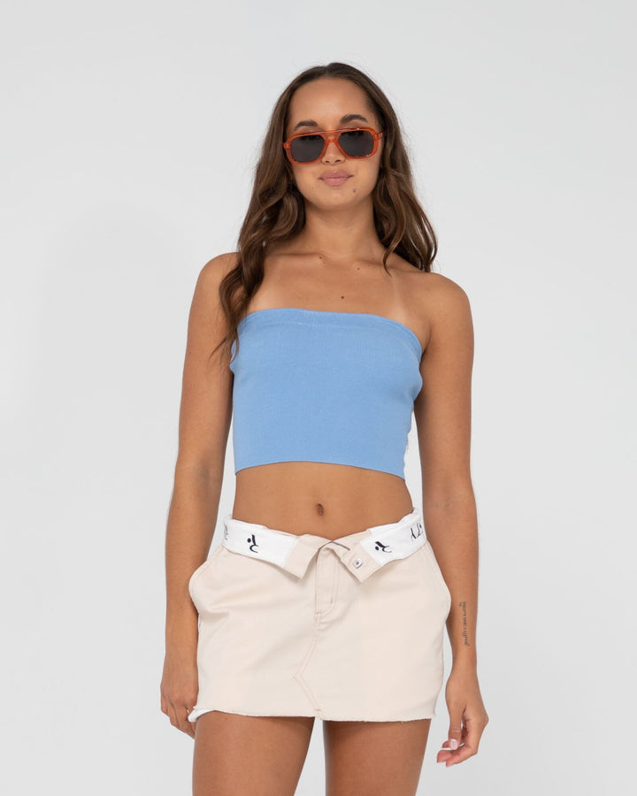 Rusty Amelia Strapless Knit Top 