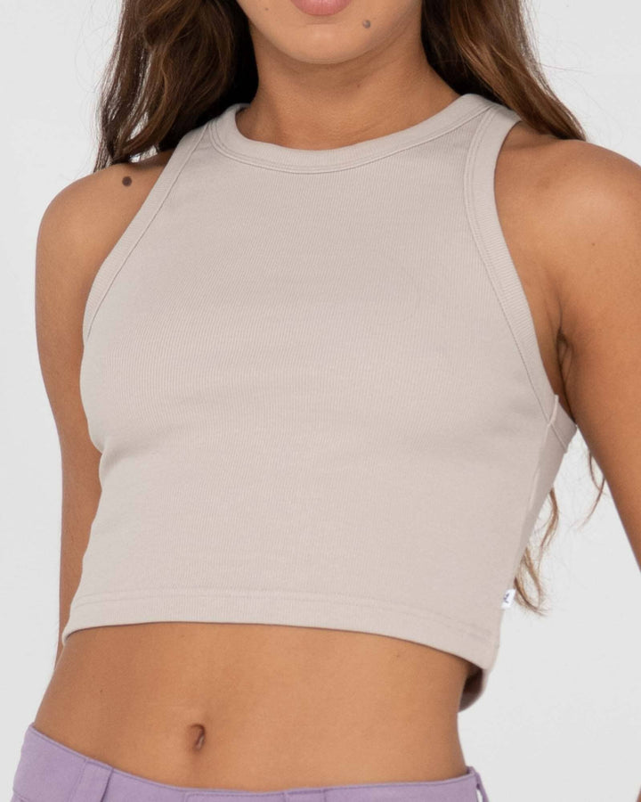 Rusty Blanks Racer Tank Plum 10 