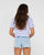 Rusty Camila Stripe Relaxed Crop T-Shirt 