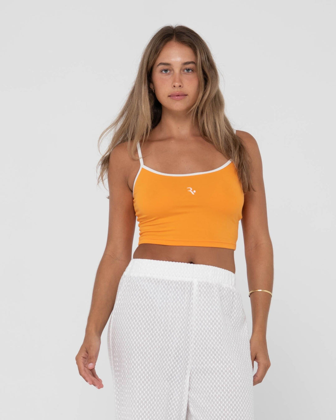 Rusty Charlie Retro Contrast Tank Top 