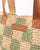 Rusty Checkmate Straw Beach Bag 