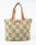 Rusty Checkmate Straw Beach Bag Natural / Mint 