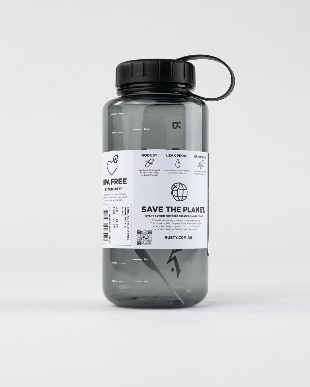 Rusty Chill Out 1L BPA Free Drink Bottle 