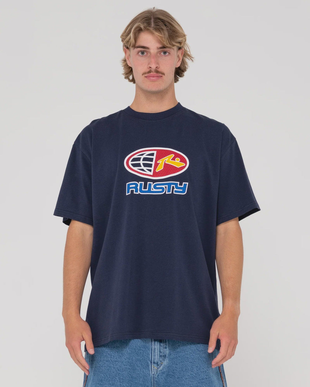 Rusty Coach Carter Relaxed Fit Heavy Graphic T-Shirt 