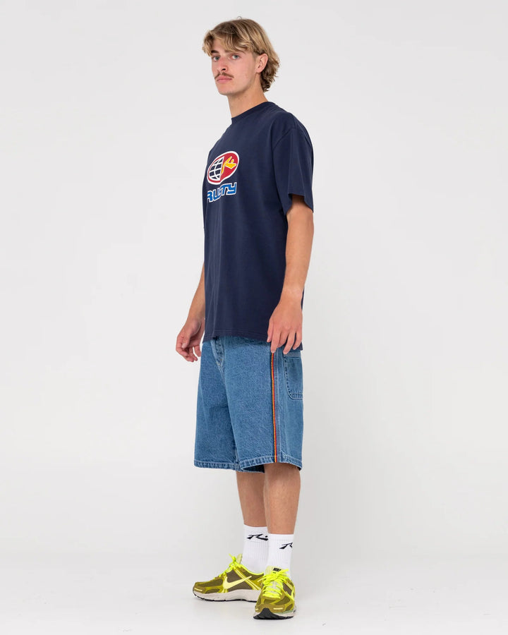 Rusty Coach Carter Relaxed Fit Heavy Graphic T-Shirt 