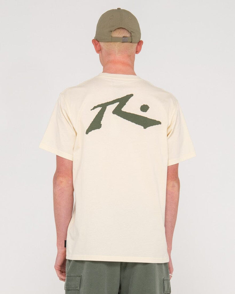 Rusty Competition Graphic T-Shirt Ecru / Shadow Army S 