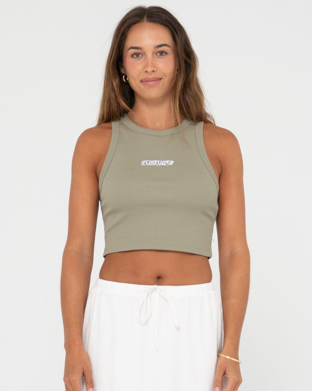 Rusty Contrast Racer Tank 