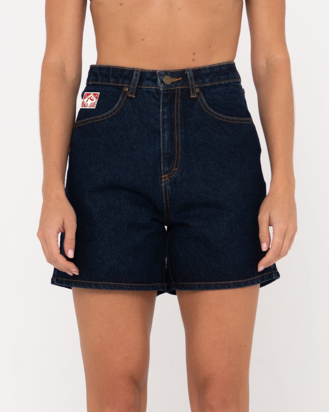 Rusty Cyprus High Denim Shorts 