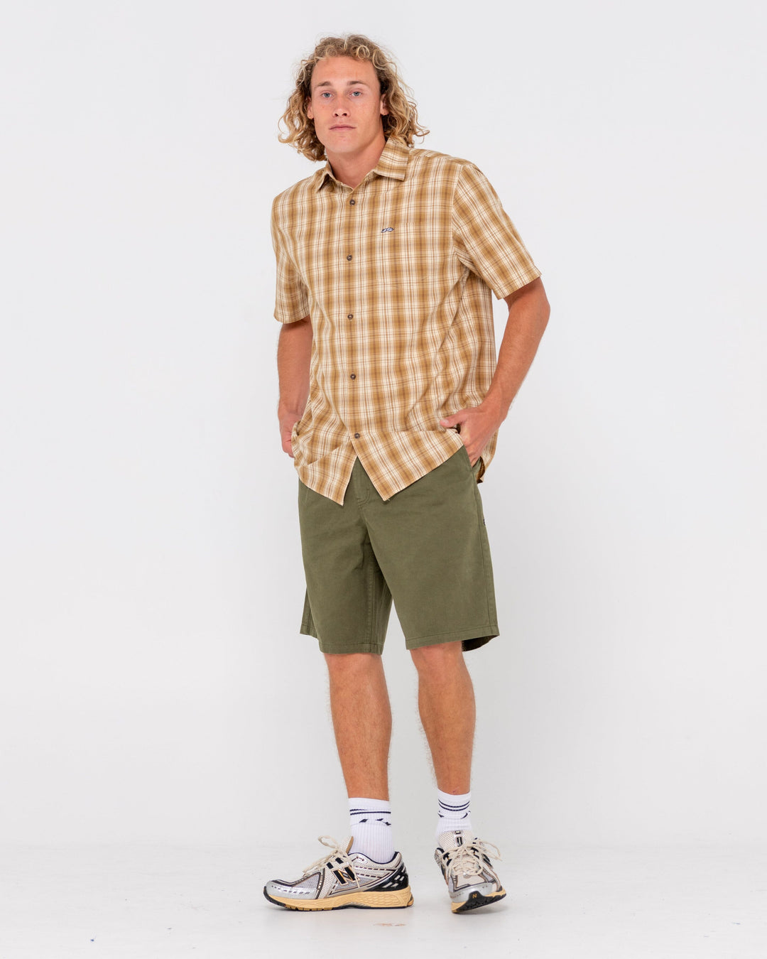 Rusty Datsun Check SS Shirt 