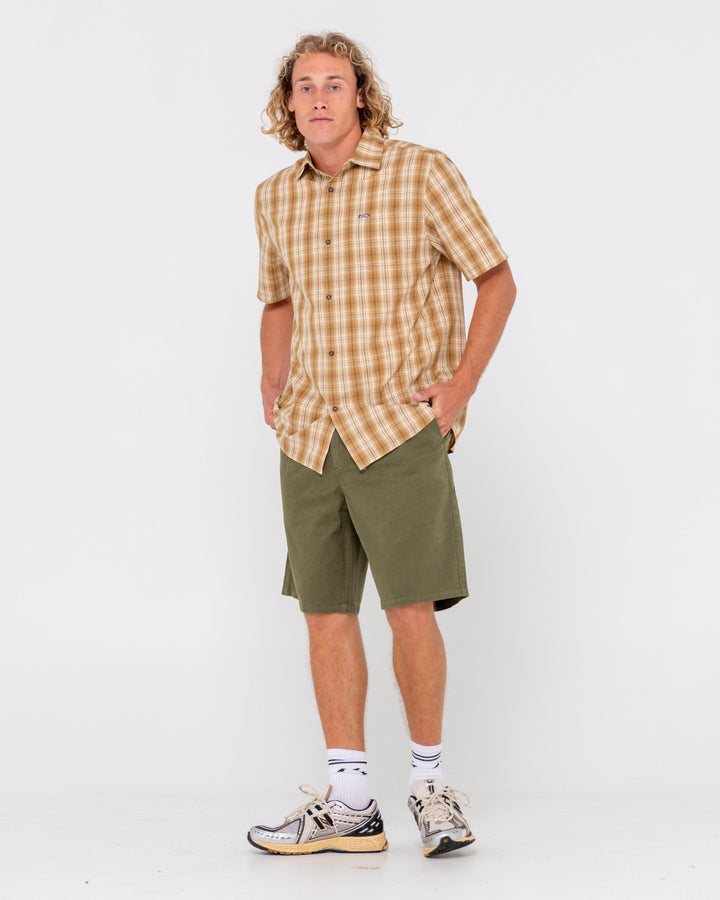 Rusty Datsun Check SS Shirt 
