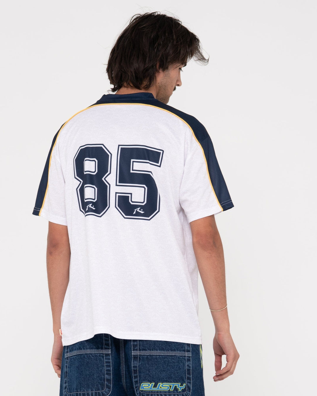 Rusty Drogba Relaxed Fit Graphic Soccer Jersey 