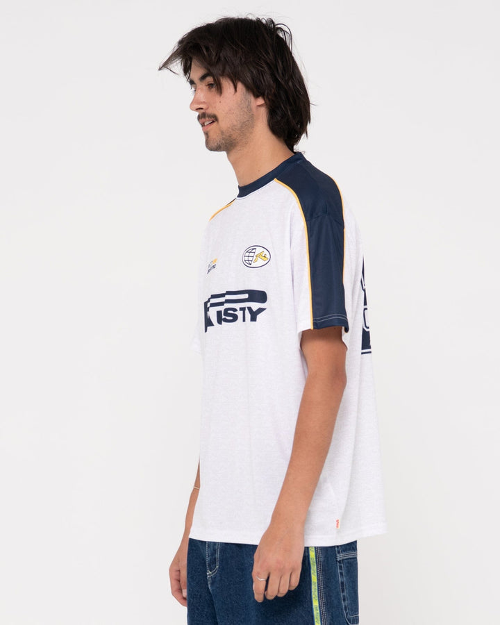 Rusty Drogba Relaxed Fit Graphic Soccer Jersey 