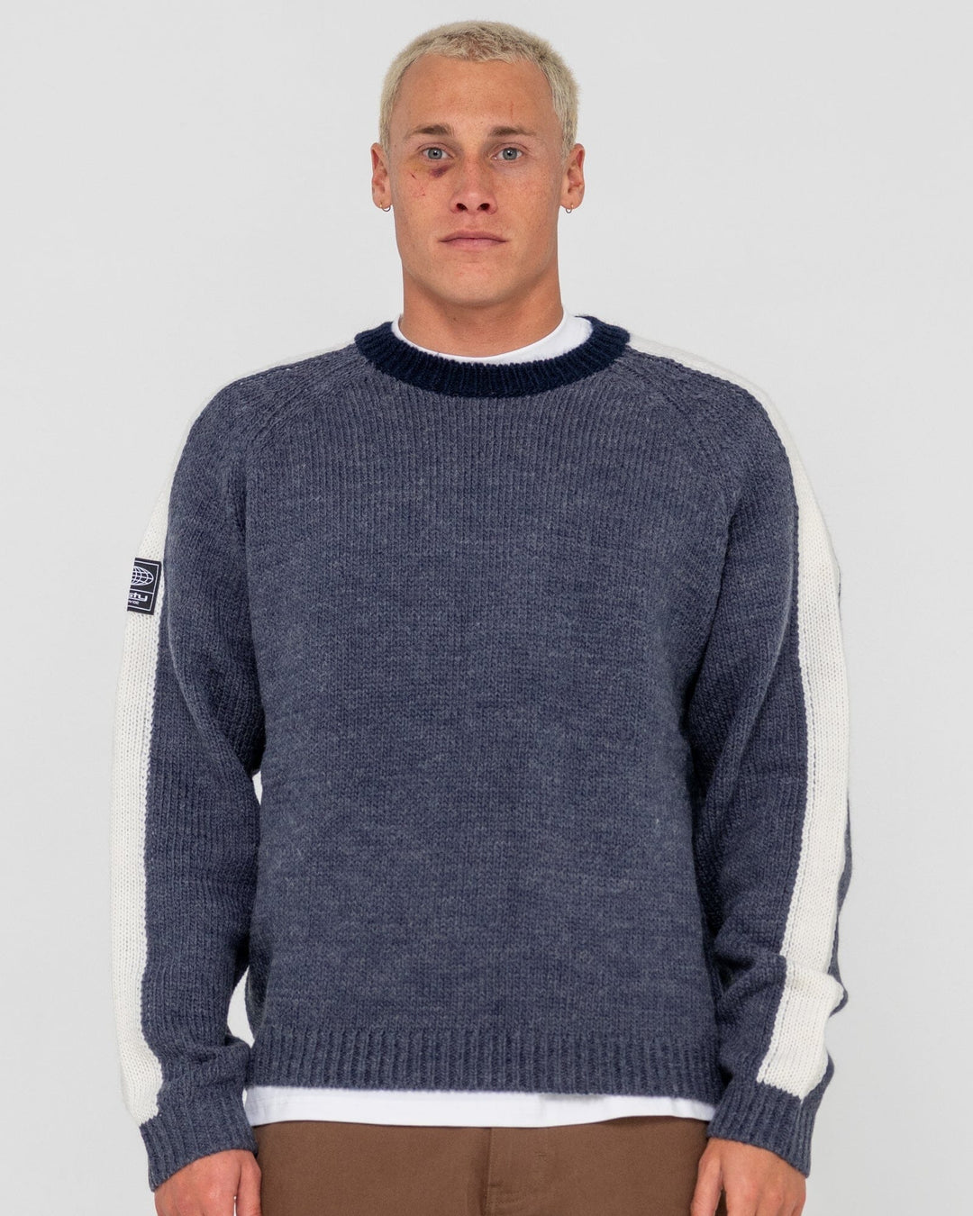 Rusty Fishermans Boxy Crew Knit 