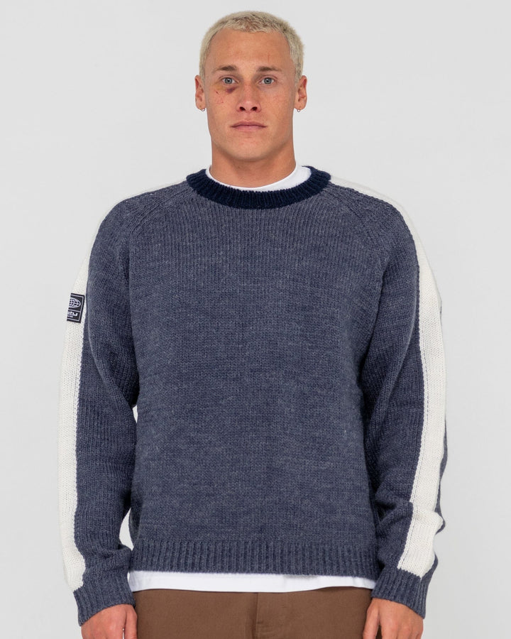 Rusty Fishermans Boxy Crew Knit 