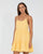 Rusty Heather Tiered Slip Dress Pineapple 8 