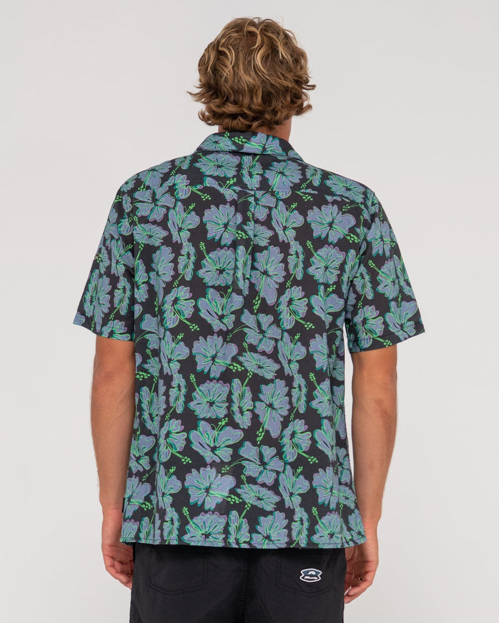 Rusty Hi Viscus Ramie Short Sleeve Shirt 
