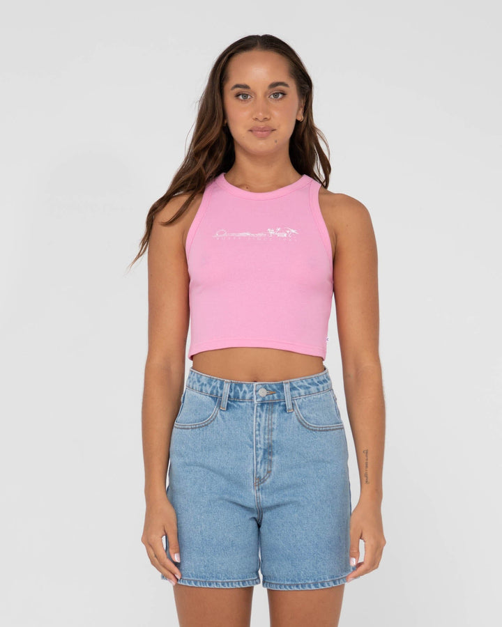 Rusty Island Life Racer Tank Top 
