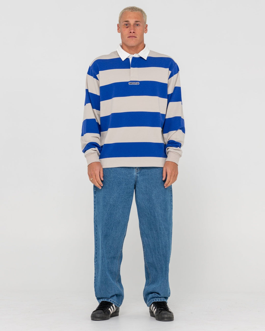 Rusty Long Sleeve Rugby Shirt 