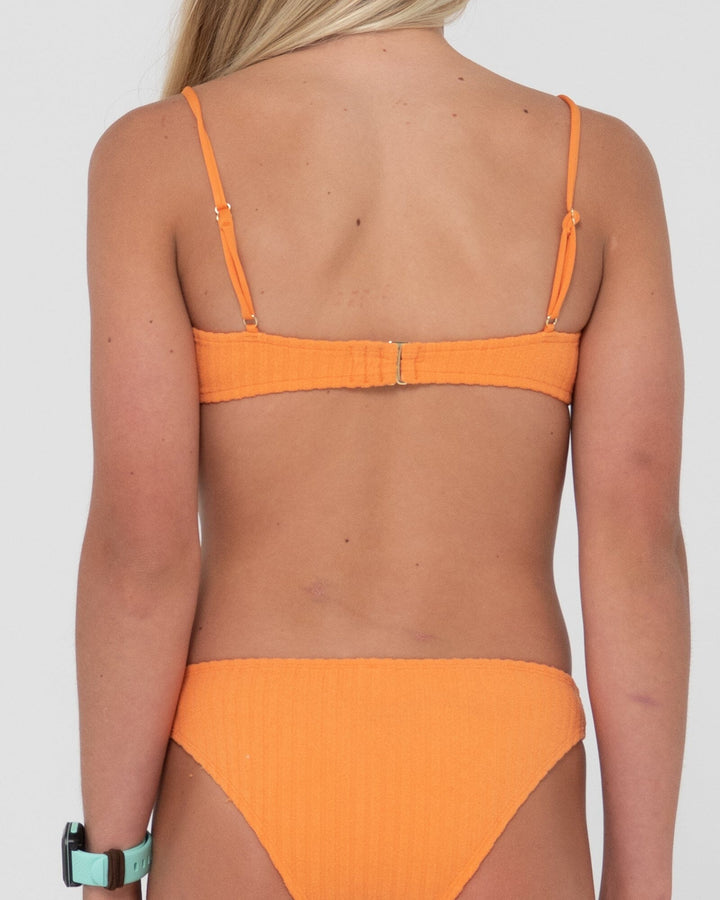 Rusty Lucky Rib Towelling Youth Bikini Set 