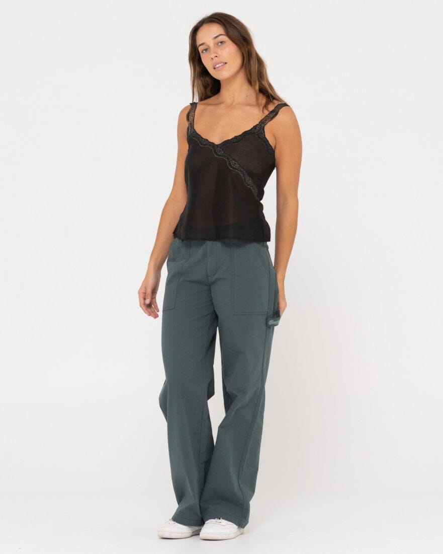 Rusty Maison Sheer Lace Cami Top 