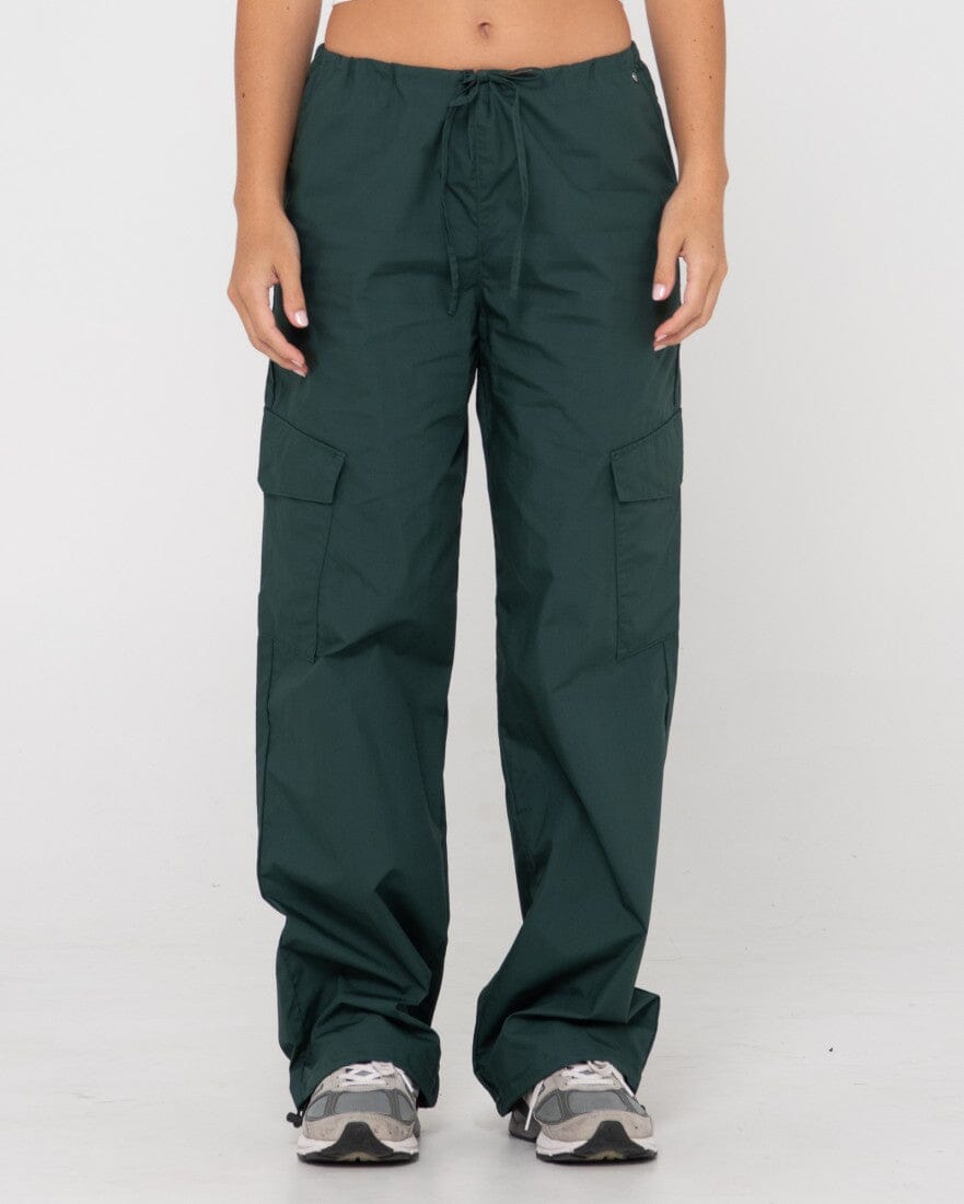 Rusty Milly Cargo Pant Dark Emerald 6 